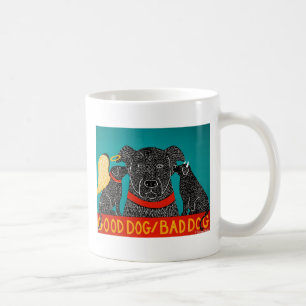 Good Dog Bad Dog Mug-Stephen Huneck Coffee Mug