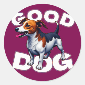 Good Dog Classic Round Sticker
