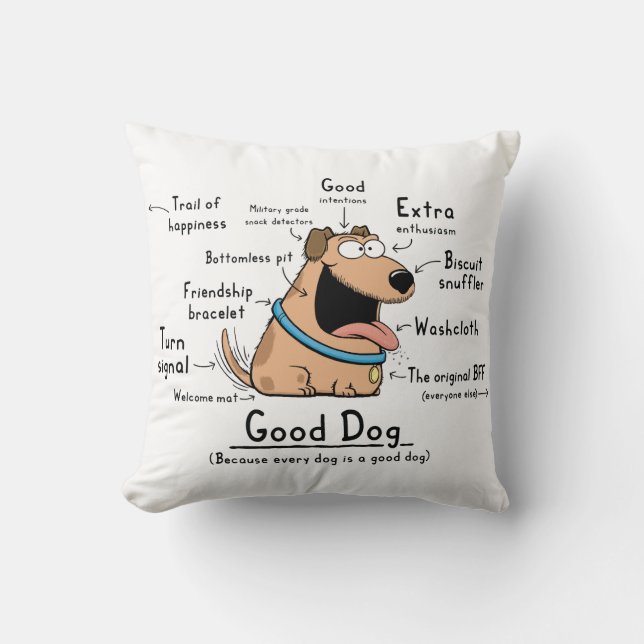 Good Dog Pillow (Front)