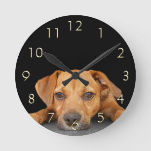 Good Dog Round Clock