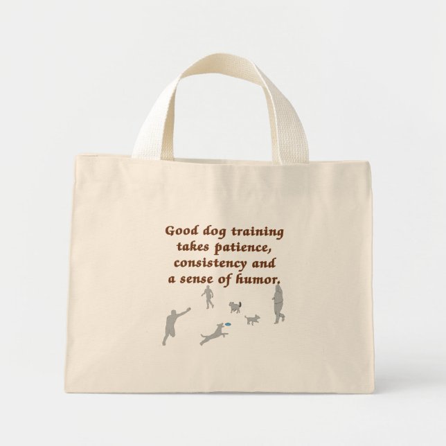 Good Dog Training Mini Tote Bag (Front)