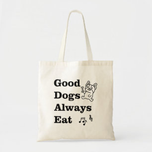 Good Dogs Always Eat GDAE Music Theory Tote Bag