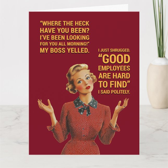 Good Employees  Card (Front)