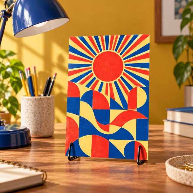 Good Energy Geometry Art Print (4 x 6 inch unframed semi-gloss print. Flat printed artwork. Styled scene; props not included.)