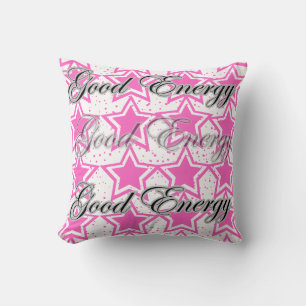 Good energy  throw pillow