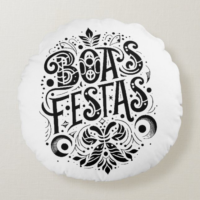 Good Festivals Round Pillow (Front)