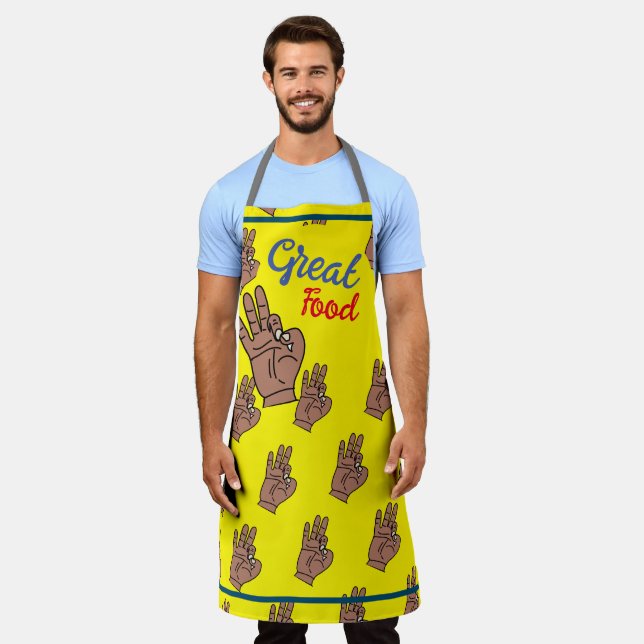 good food apron (Worn)