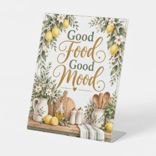 Good Food Good Mood Kitchen Sign