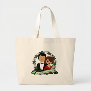 Good Food Good Times Couple Large Tote Bag
