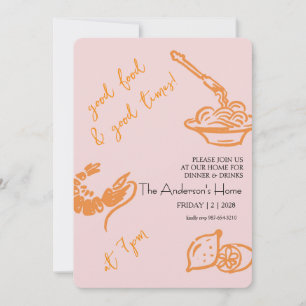 Good Food & Good Times Thanksgiving Invitation