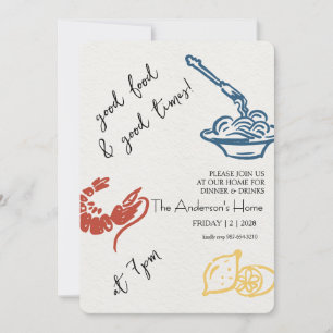 Good Food & Good Times Thanksgiving Invitation