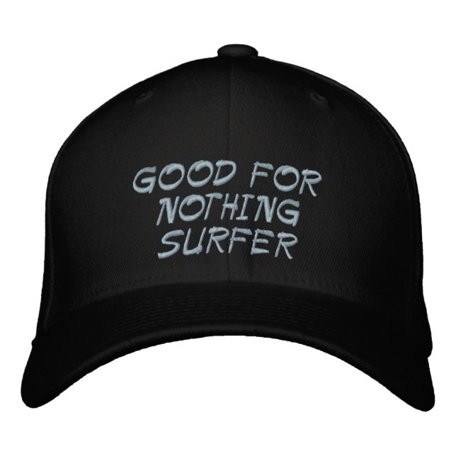 GOOD FOR NOTHING SURFER EMBROIDERED HAT (Front)