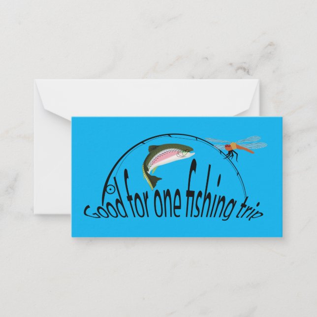 Good For One Fishing Trip Award Card (Front)