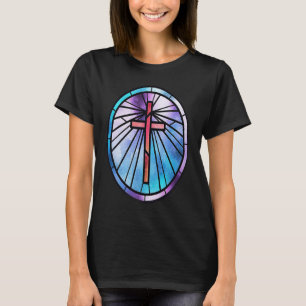 Good Friday Stained Glass Cross T-Shirt