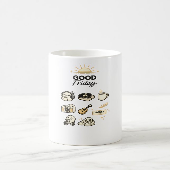 Good Friday Weekend Vibes Coffee Mug (Center)