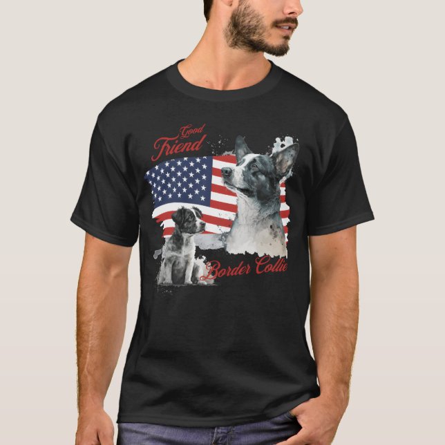Good Friend of a Border Collie boy T-Shirt (Front)