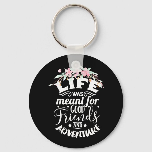Good Friends And Adventure Keychain (Front)