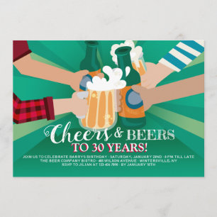 Good Friends and Beers Invitation