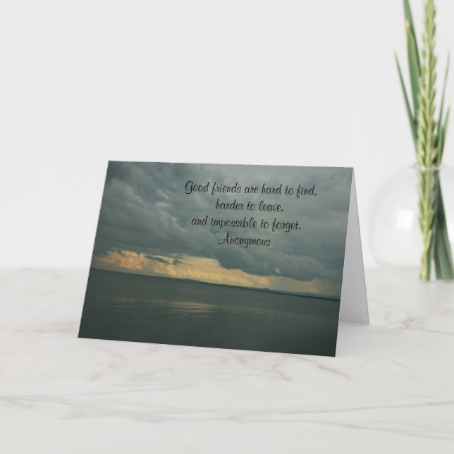 Good friends are hard to find Greeting Card (Front)
