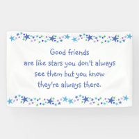 Good Friends are like Stars Inspirational Quote