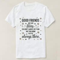 Good Friends Are Like Stars Inspirational Quote