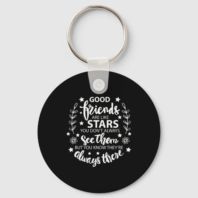 Good Friends Are Like Stars Keychain (Front)