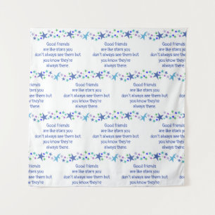 Good Friends are Like Stars Minimalist Modern Deco Tapestry