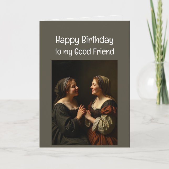  Good Friends Birthday Love Card (Front)
