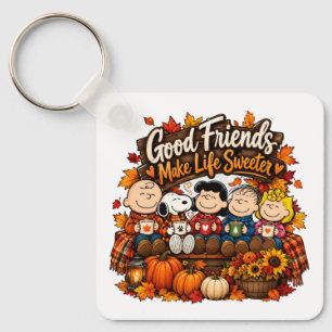Good Friends Make Life Sweeter! Keychain