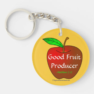 Good fruit producer Bible Quote Keychain