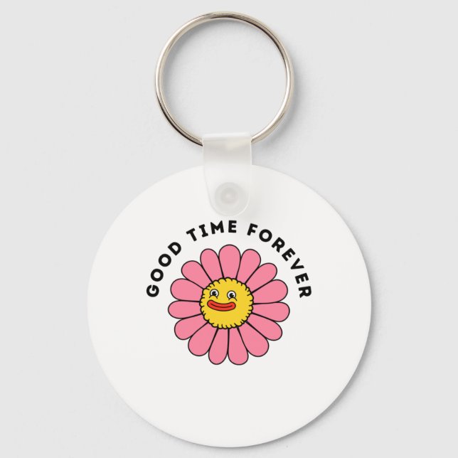 Good Funny Time Forever    Keychain (Front)