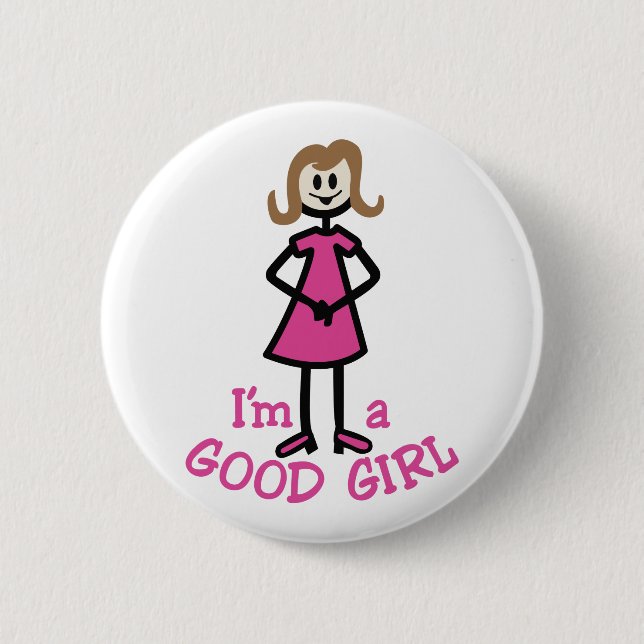 Good Girl 2 Inch Round Button (Front)