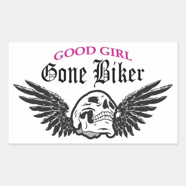 Good Girl Gone Biker Sticker (Front)