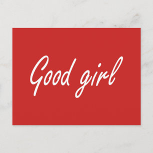 Good girl postcard