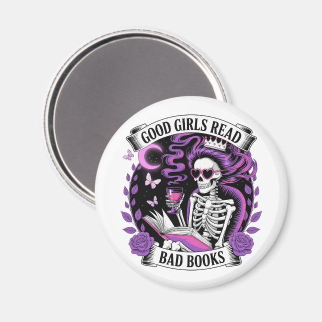 Good Girls Read Bad Books  Magnet (Front/Back)