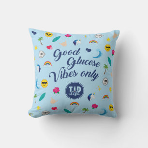 Good Glucose (Sky) Throw Pillow