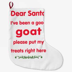 good goat large christmas stocking