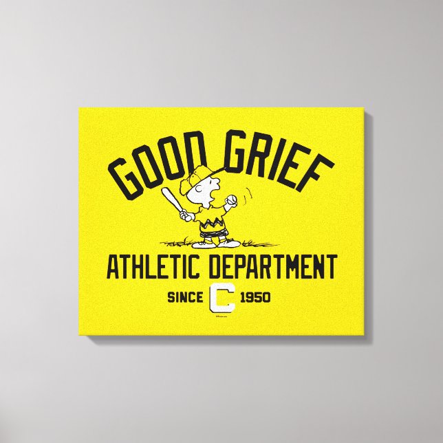 Good Grief Athletic Department Canvas Print (Front)