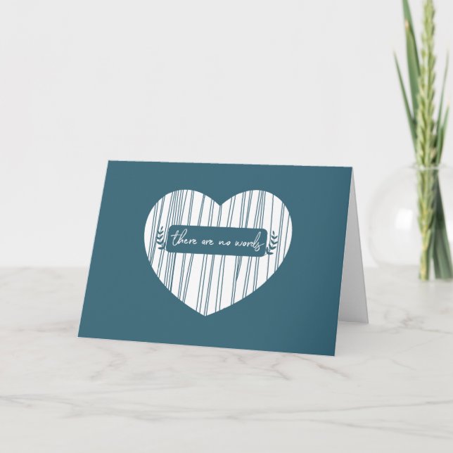 Good Grief Boutique : No Words Sympathy Card (Front)