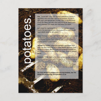 Good Growing Guide: Potatoes & Carrots Postcard