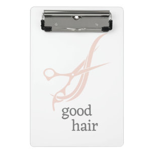 Good Hair Simple Logo Hair Stylist Colorist Mini Clipboard