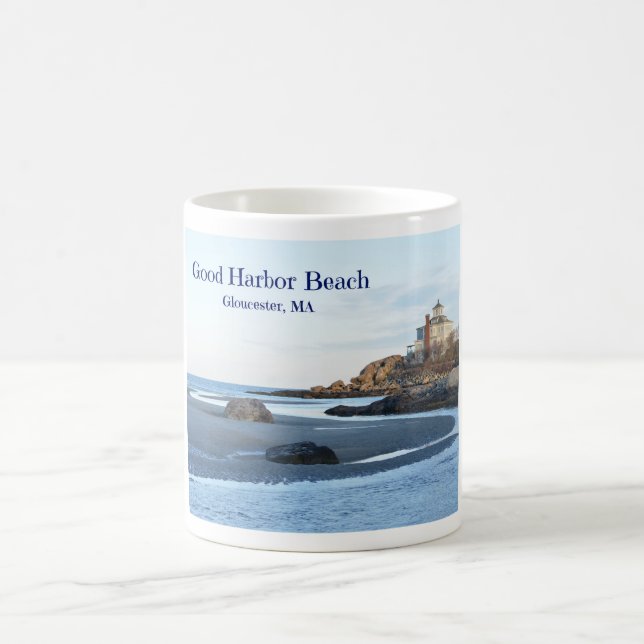 Good Harbour Beach in Gloucester, MA mug (Center)