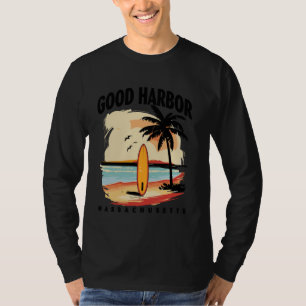 Good Harbour Beach Massachusetts Surfboard Surfing T-Shirt