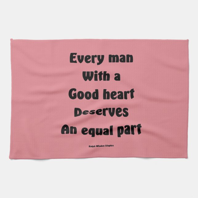 Good heart kitchen towel (Horizontal)