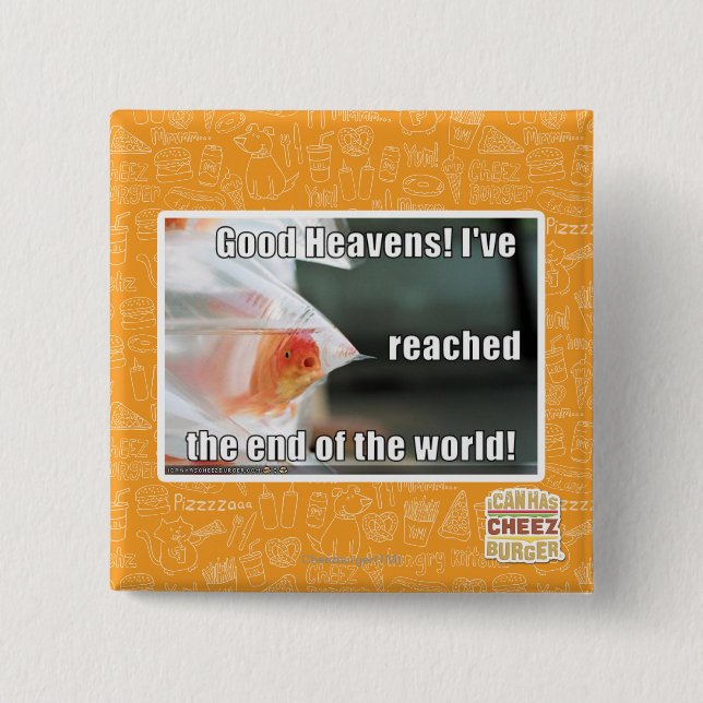 Good Heavens! 2 Inch Square Button (Front)
