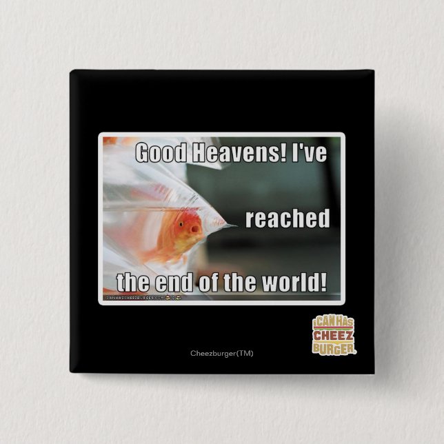 Good Heavens! 2 Inch Square Button (Front)