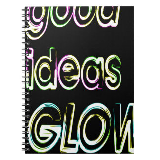 good ideas GLOW in the dark Notebook