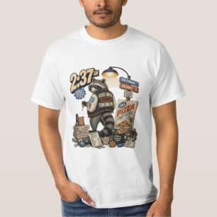 Good Ideas Start Tomorrow Funny Raccoon Late Night T-Shirt