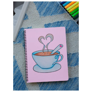 Good Ideas Start with Coffee! Customizable Notebook