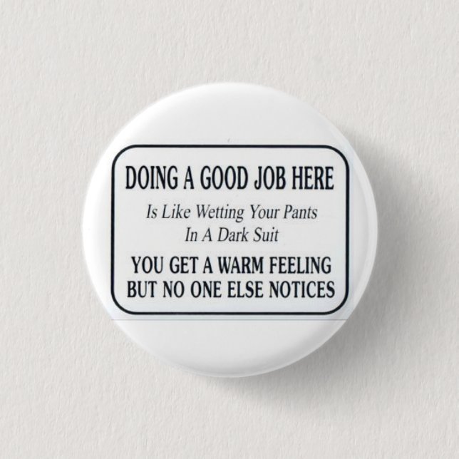 Good Job 1 Inch Round Button (Front)